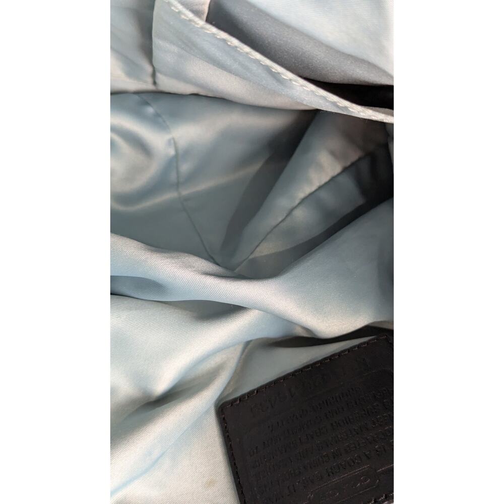 COACH Alexandra Signature Sateen Large Tote Bag Black/Silver 18485 - GUC - Picture 5 of 12